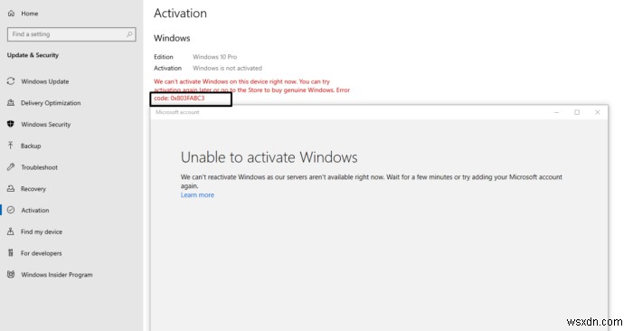 Windows 정품 인증 오류 0x803FABC3 해결 방법 완벽 가이드