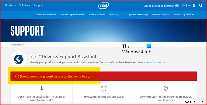 Windows 11/10에서 인텔 드라이버 및 지원 도우미가 작동하지 않을 때 해결 방법