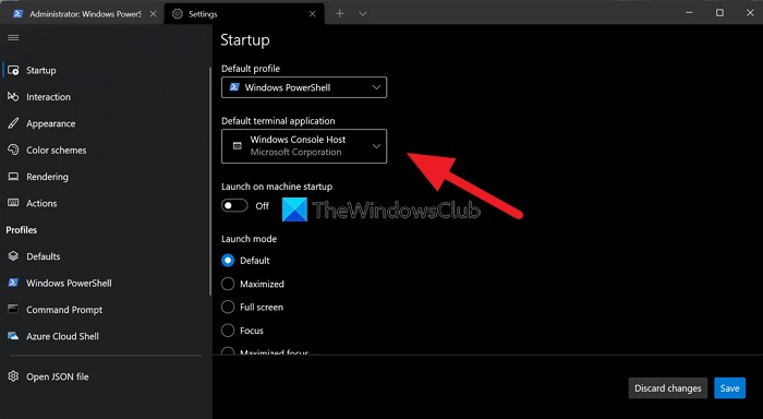 Windows 터미널에서 시작 디렉터리 변경하는 방법