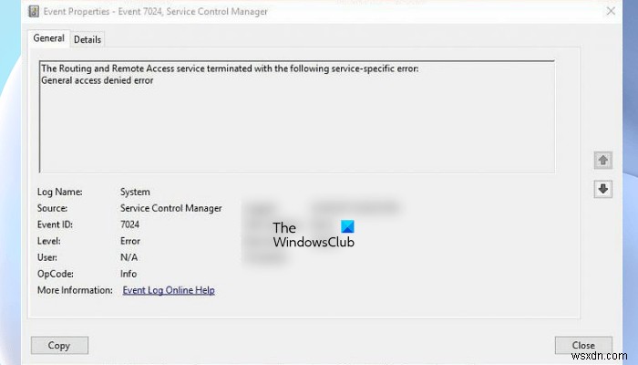 Windows 11/10에서 RRAS(라우팅 및 원격 액세스 서비스)가 시작되지 않을 때 해결 방법
