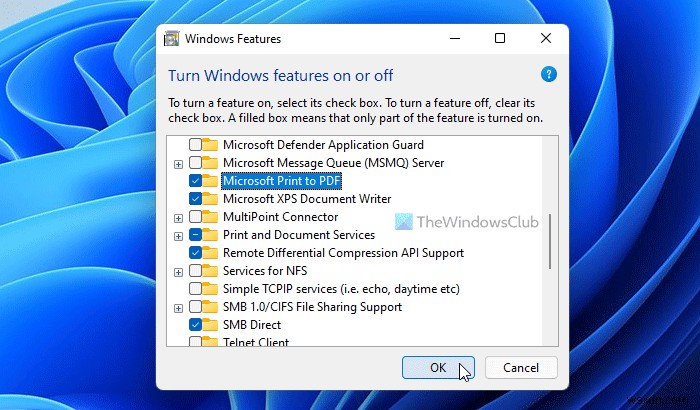 Windows 11/10에서 PDF로 인쇄 옵션이 사라졌을 때 복구하는 방법