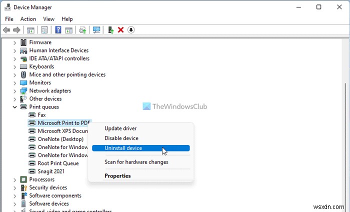 Windows 11/10에서 PDF로 인쇄 옵션이 사라졌을 때 복구하는 방법