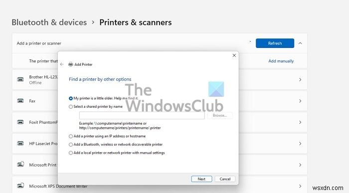 Windows 11/10에서 프린터 공유가 작동하지 않을 때 해결 방법