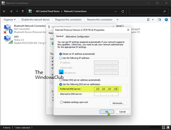 Windows 11/10 도메인 가입 오류 지정한 도메인이 존재하지 않거나 연결할 수 없습니다 해결 방법