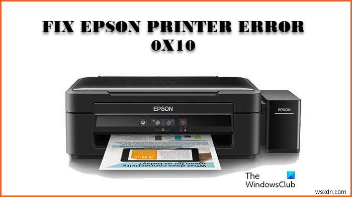 윈도우 PC에서 엡손(Epson) 프린터 오류 코드 0x10 해결하는 방법