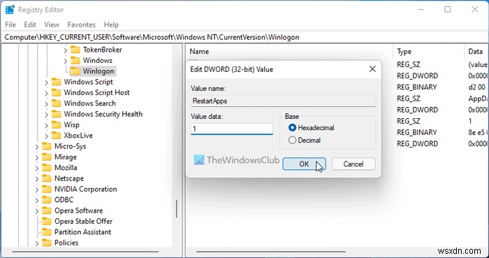 Windows 11/10에서 다시 로그인할 때 앱을 자동으로 다시 시작하는 방법