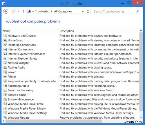 Windows 11/10 문제 해결사가 작동하지 않을 때:  문제 해결 중 오류가 발생했습니다  해결 방법