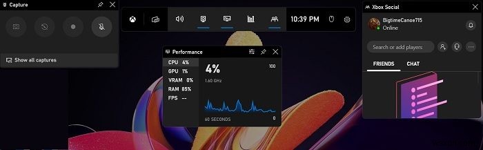 Windows 11 작업 표시줄 빈 공간을 활용해 성능 통계를 표시하는 방법