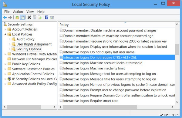 Windows 11/10에서 Ctrl+Alt+Del 보안 로그온 활성화 및 비활성화하는 방법