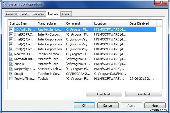 Windows 11/10 시작 프로그램 비활성화 방법: 작업 관리자, WMIC, GPEDIT, 작업 스케줄러, MSCONFIG, 설정 활용법