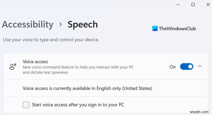 Windows 11에서 음성 액세스(Voice Access)를 활성화하는 방법