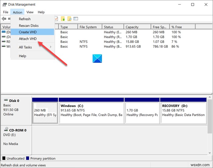 Windows 11/10 파일을 탑재할 수 없습니다 – 디스크 이미지가 초기화되지 않았습니다 오류 해결 방법