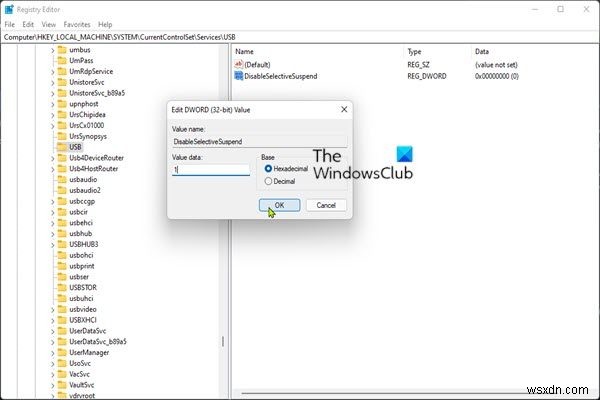 선택적 일시 중단으로 인해 USB 허브의 USB 장치가 작동하지 않을 때 해결 방법