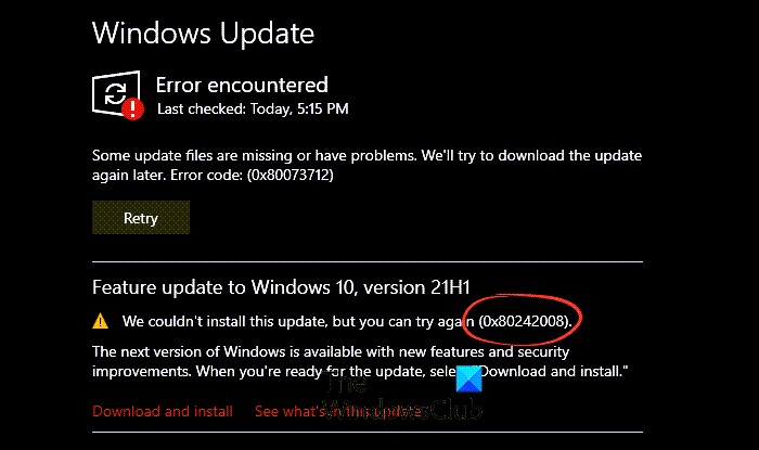 Windows 업데이트 오류 코드 0x80242008 완벽 해결 가이드