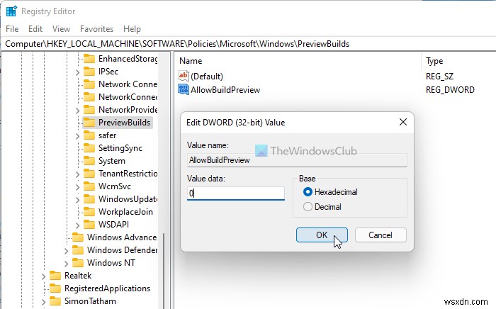 Windows 11/10에서 사용자가 인사이더 프리뷰 빌드를 받지 못하도록 차단하는 방법
