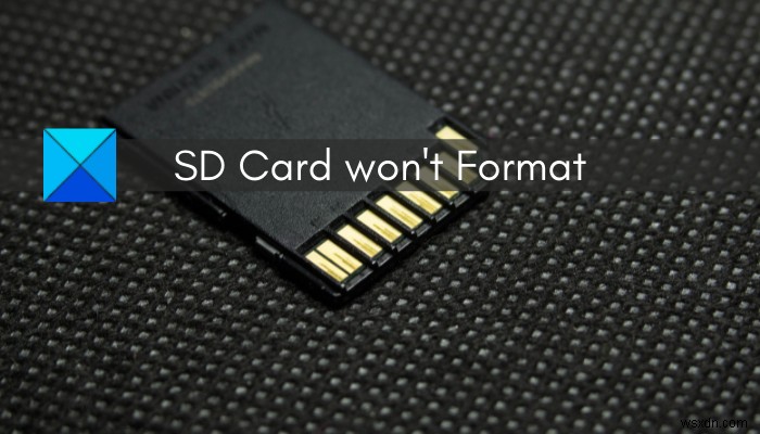 Windows 11/10에서 SD 카드가 포맷되지 않을 때 해결하는 5가지 방법