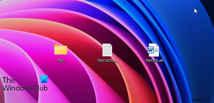 Windows 11/10에서 점(.)으로 시작하는 폴더·파일 이름 만드는 방법