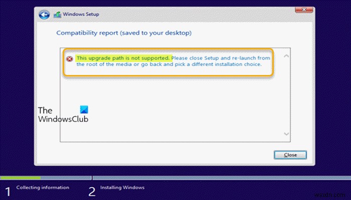 이 업그레이드 경로는 지원되지 않습니다 – Windows 11/10 업그레이드 오류 완벽 해결 가이드