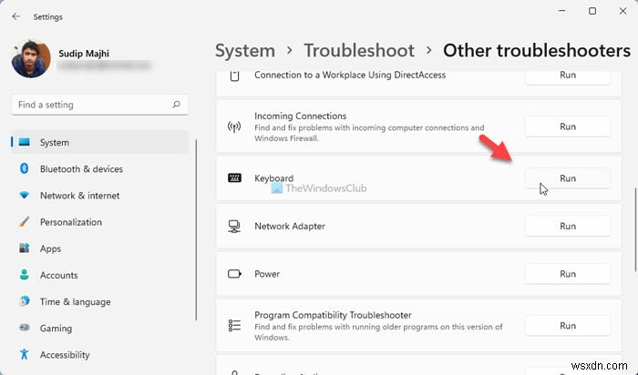 Windows 11/10에서 키보드가 딸깍 소리만 나고 입력되지 않을 때 해결 방법