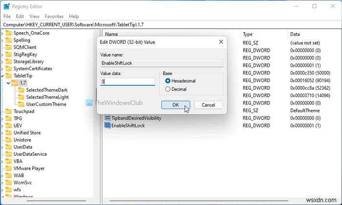 Windows 11/10에서 터치 키보드의 Shift Lock 켜고 끄는 방법