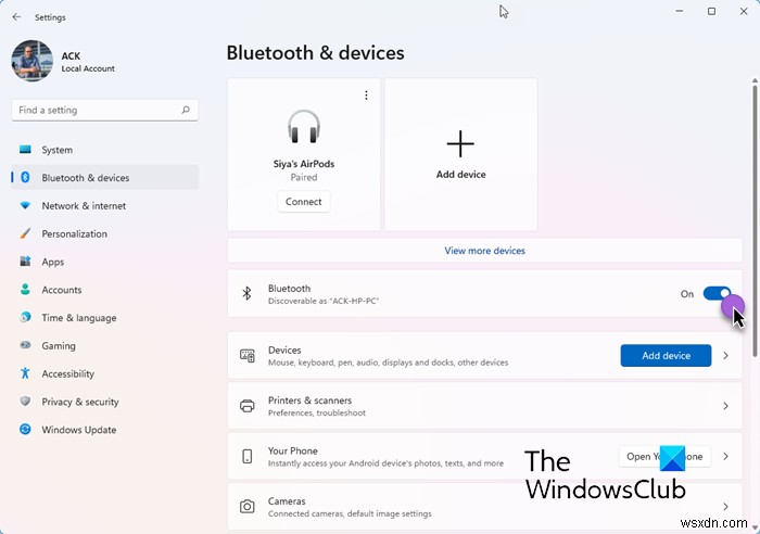 Windows  작동하지 않습니다. Bluetooth 장치가 여전히 검색 가능한지 확인한 다음 다시 시도하십시오  오류 해결 방법