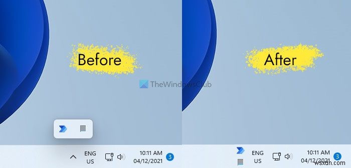Windows 11에서 작업 표시줄 아이콘을 스택(다중 행)으로 배치하거나 해제하는 방법