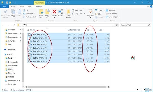 Windows 11/10에서 파일 이름 일괄 변경 및 확장자 한 번에 변환하는 방법