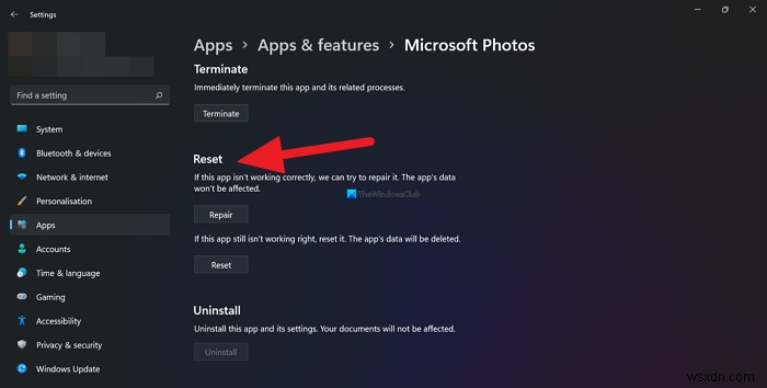 Windows 11/10에서 사진 앱 복구 또는 초기화하는 방법