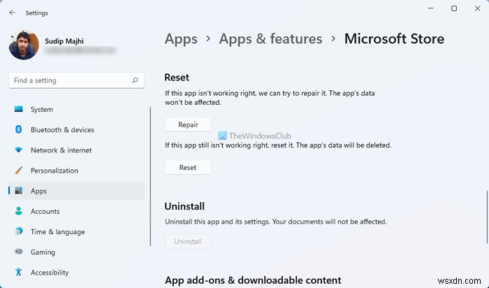 Windows 11/10 Microsoft Store 오류 코드 0x80004003 해결 방법