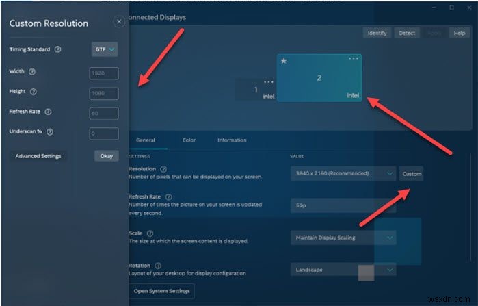 Windows 11/10에서 사용자 지정 해상도 만들고 설정하는 완벽 가이드