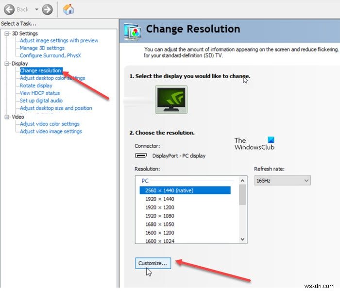 Windows 11/10에서 사용자 지정 해상도 만들고 설정하는 완벽 가이드