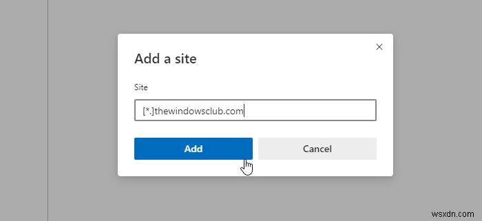 Microsoft Edge 브라우저에서 추적 방지 예외 목록에 사이트를 추가하는 방법