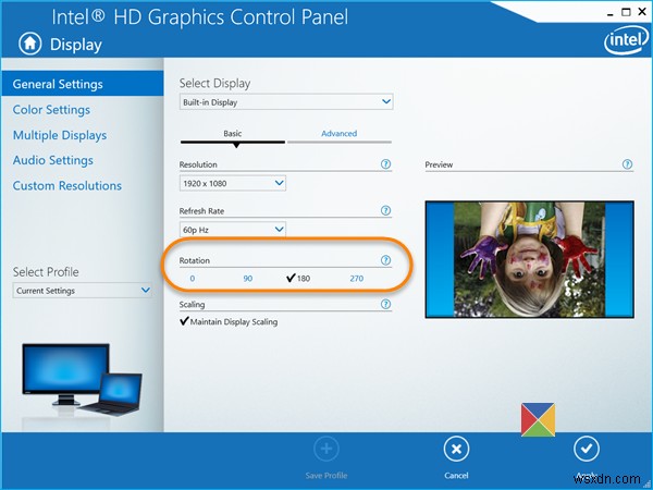 Windows 노트북 화면이 거꾸로 또는 옆으로 돌아갔을 때 해결하는 3가지 방법