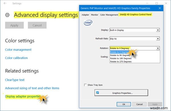 Windows 노트북 화면이 거꾸로 또는 옆으로 돌아갔을 때 해결하는 3가지 방법
