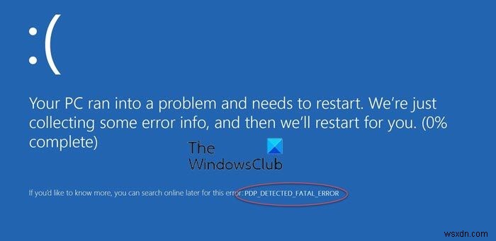 Windows 11/10에서 PNP_DETECTED_FATAL_ERROR 블루스크린 오류 해결 방법