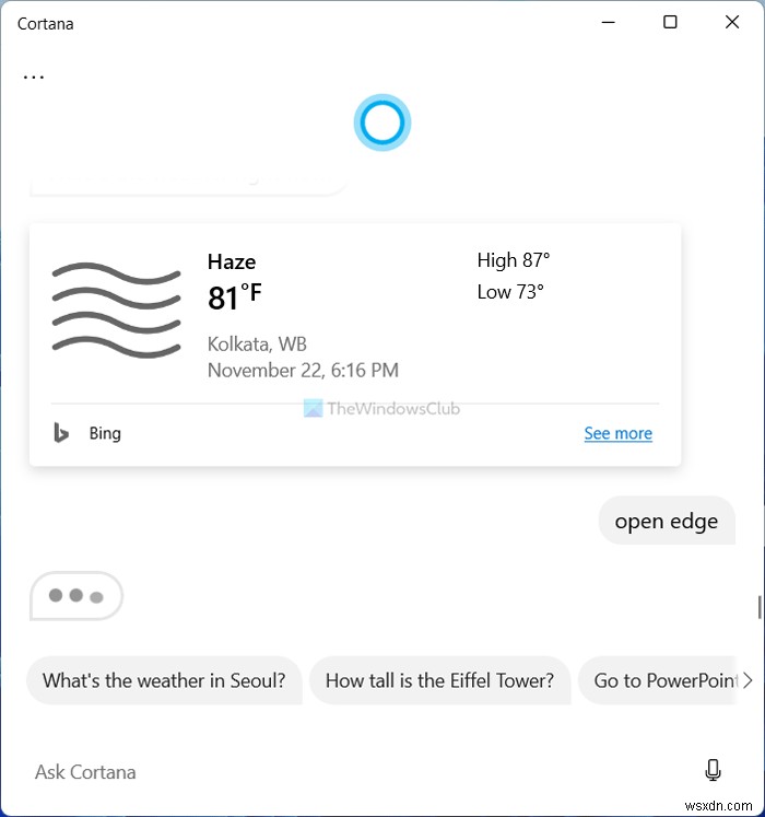 Windows 11/10에서 코타나(Cortana)로 할 수 있는 10가지 유용한 기능