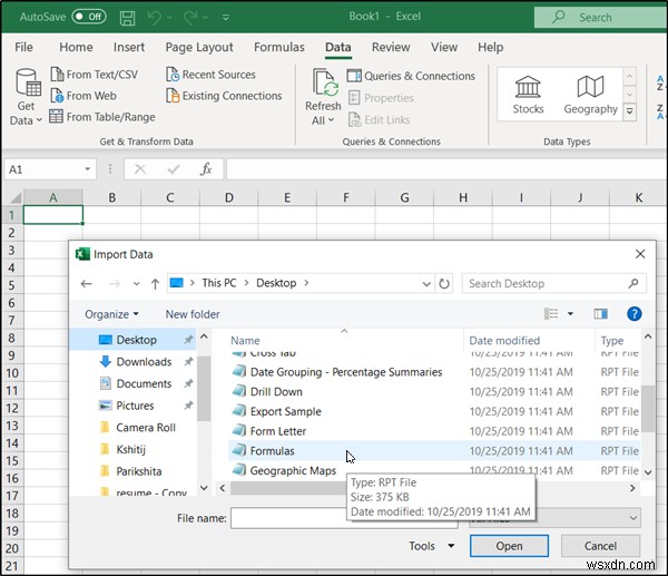Windows 11/10에서 RPT 파일을 여는 방법