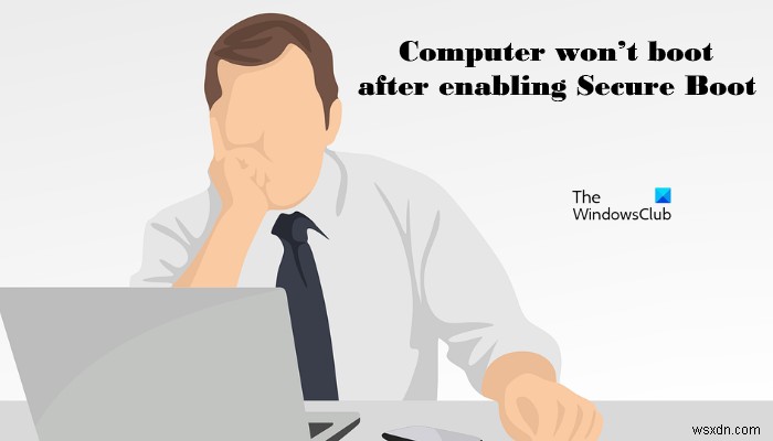보안 부팅(Secure Boot) 활성화 후 Windows 컴퓨터가 부팅되지 않을 때 해결 방법
