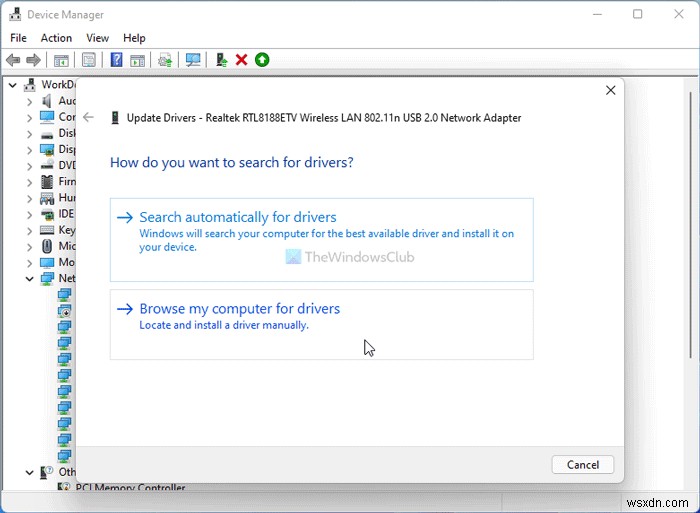 Windows 11/10 네트워크 드라이버 업데이트하는 4가지 방법