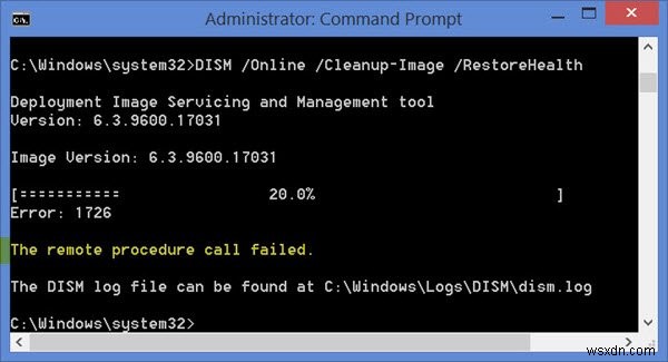Windows 11/10에서 DISM 실행 시 원격 프로시저 호출 실패 오류 해결 방법