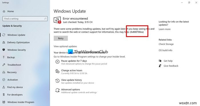 Windows  다음 업데이트를 설치하지 못했습니다  오류 0x800700ea 완벽 해결 가이드
