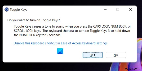 Windows 11에서 토글 키 소리 끄는 방법 3가지 총정리