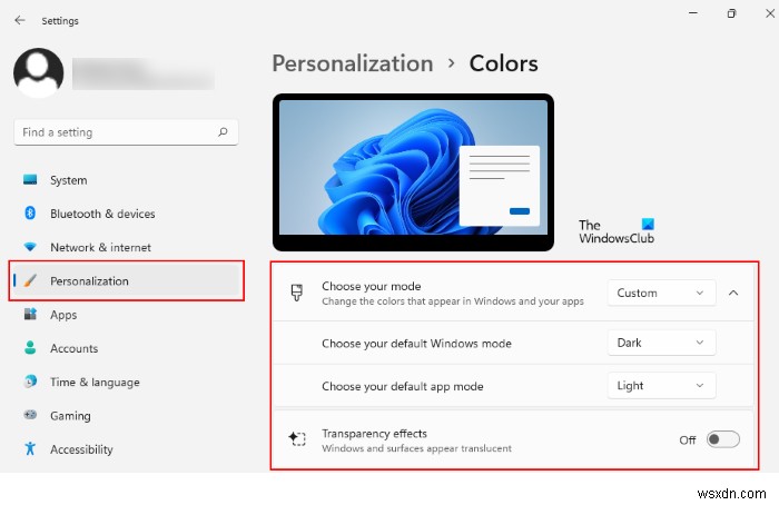 다크 테마 사용 여부와 상관없이 Windows 11 시작 메뉴와 작업 표시줄을 검은색으로 만드는 방법