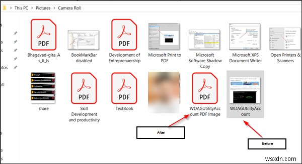 Windows 11/10 사진 앱으로 스크린샷을 PDF 파일로 저장하는 방법