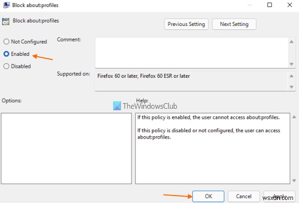 Windows 11/10에서 Firefox 프로필 관리자(about:profiles) 접근 차단하는 방법