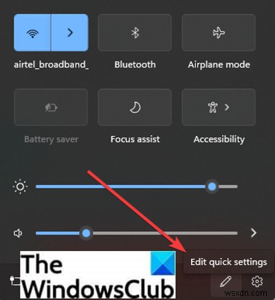 Windows 11 빠른 설정(Quick Settings) 사용자 지정하는 방법 총정리