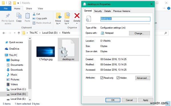 Windows desktop.ini 파일이란 무엇이고, 이걸로 폴더를 사용자 지정하는 방법