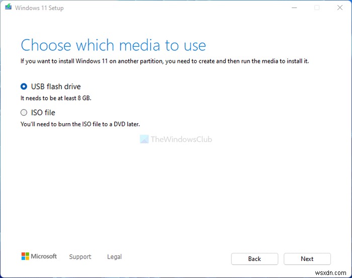 미디어 생성 도구로 Windows 11 부팅 가능한 설치 미디어 만드는 방법
