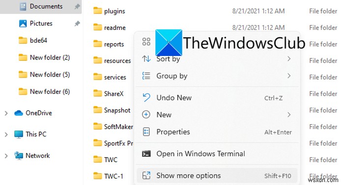 Windows 11에서 이전 클래식 우클릭 컨텍스트 메뉴 복원하는 방법