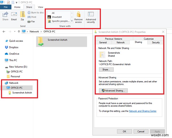 Windows 11/10에서 네트워크를 통해 파일과 폴더를 공유하는 방법
